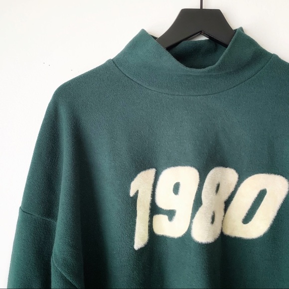Zara Trafaluc Retro 1980 High Neck Sweatshirt - Picture 3 of 5